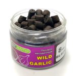 Пеллетс насадочный 8мм Black Halibut Wild Garlic (Дикий Чеснок) CarpHunter 100мл