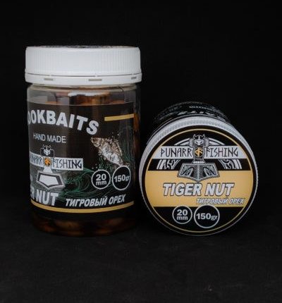 Punarr Fishing Бойлы вареные в дипе 20мм 50шт - Тигровый орех